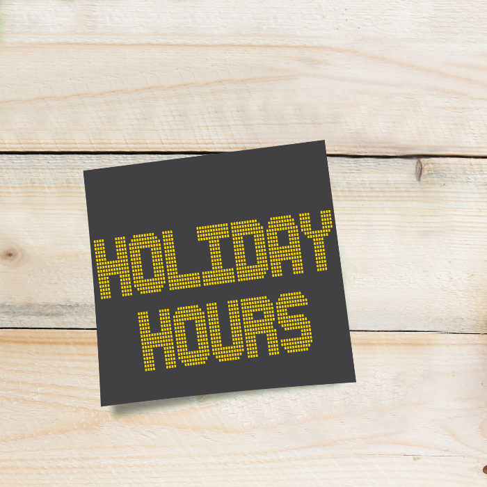 Holiday Hours